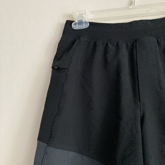 LULULEMON Namaste at the Beach Hybrid Board Swim Lined Shorts Black Gray Small - Picture 3 of 8